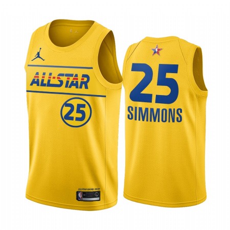 Maglia NBA Philadelphia 76ers Ben Simmons 25 2021 All-Star Jordan Brand Blu Swingman - Uomo